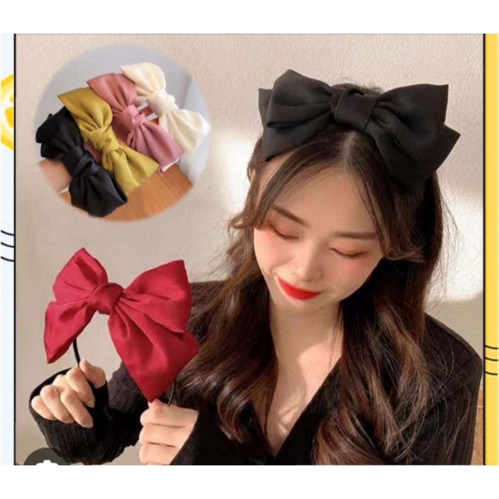 HC bando wanita Korea dewasa pita besar model pita kupu kupu