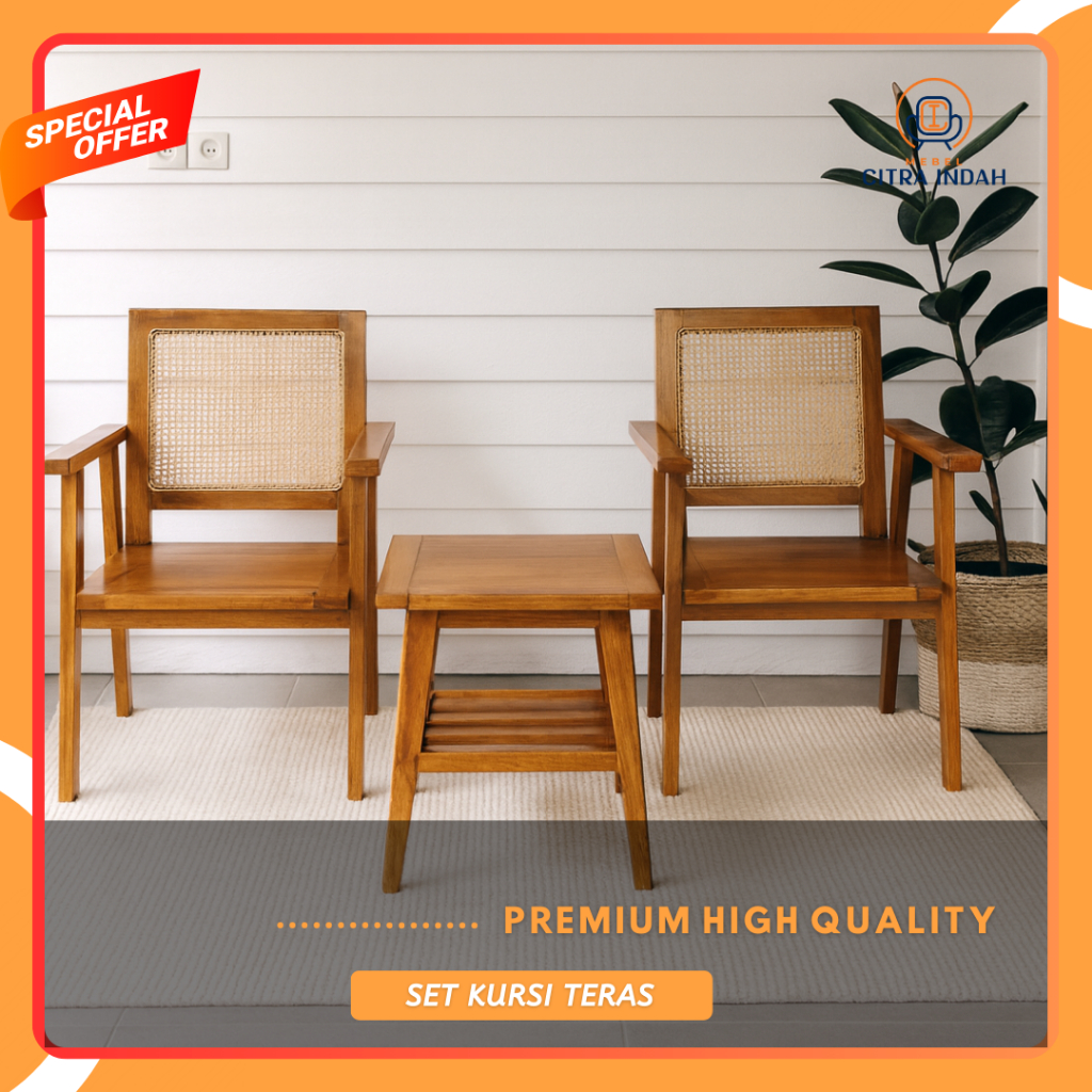 Kursi Teras Jati Jepara Ruang Tamu Kursi Teras Set 2 Kursi 1 Meja Kursi Jepara Minimalis Klasik