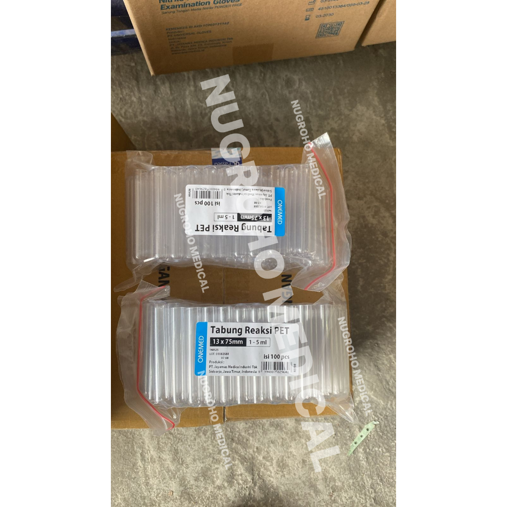 TABUNG REAKSI 1ML 3ML 5ML (1-5ML) TABUNG REAKSI KACA PET