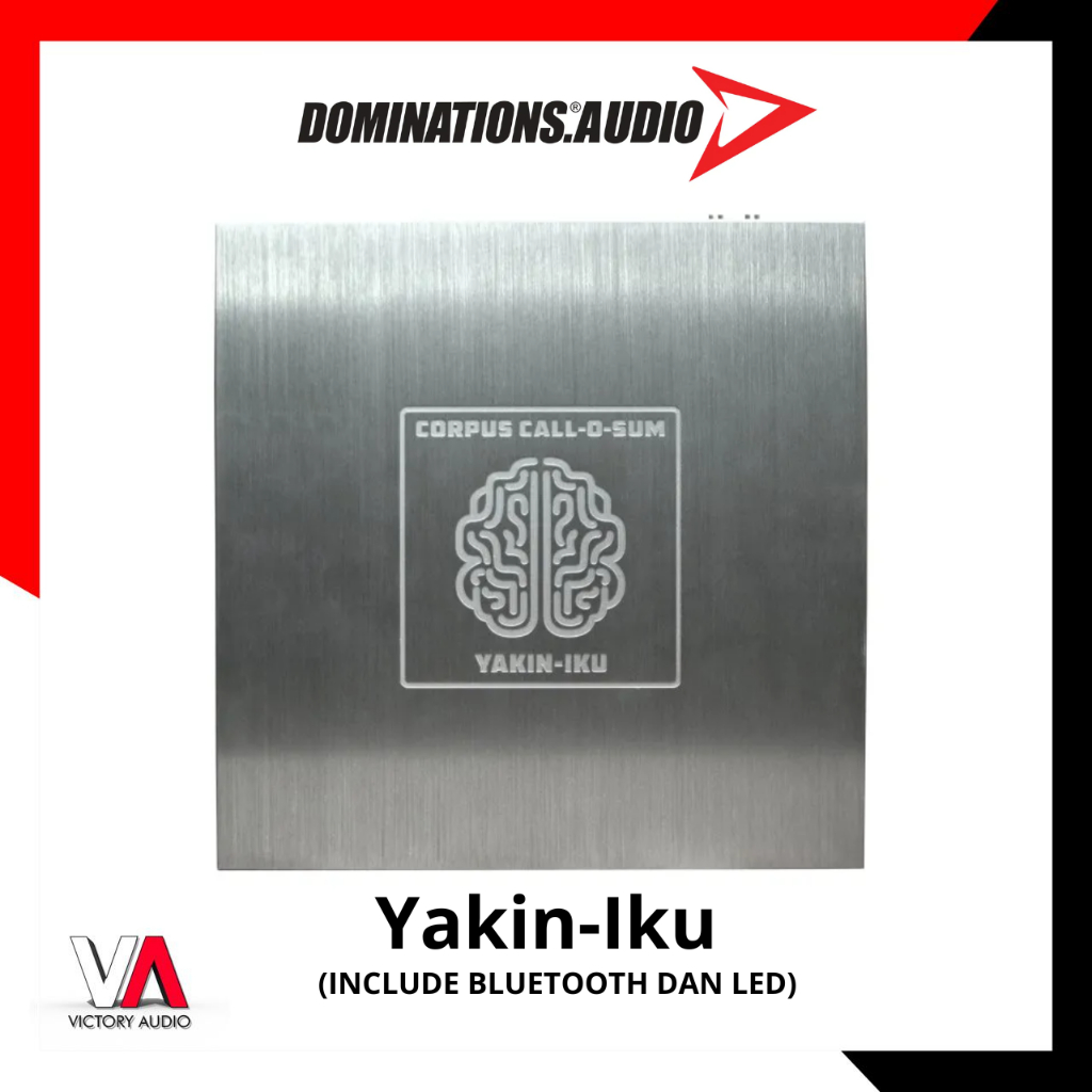 Dominations Audio Yakin-Iku Amplifier Mobil dengan Bluetooth & LED 10 Kanal High-Level 12 Kanal RCA 