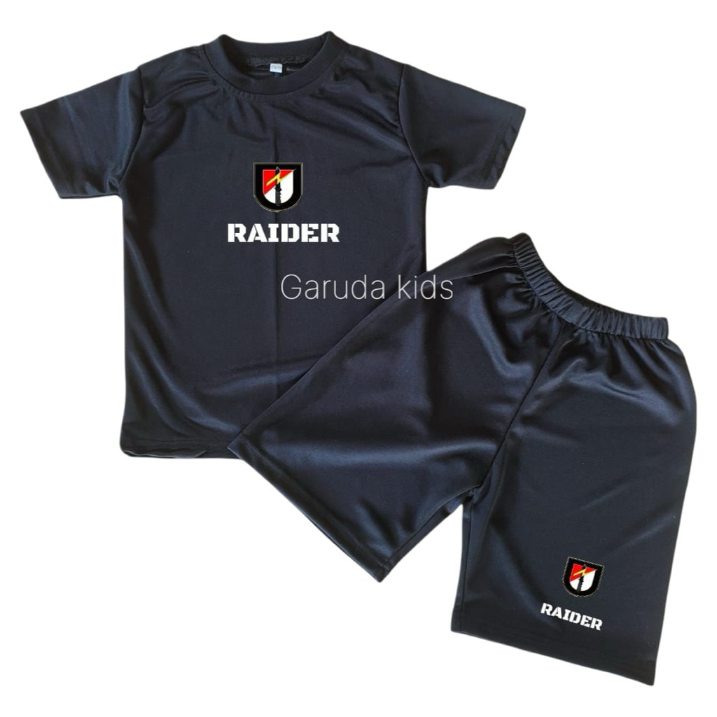 Setelan Kaos Anak TNI AL – Baju & Celana Pendek Olahraga Anak Kain Adem”