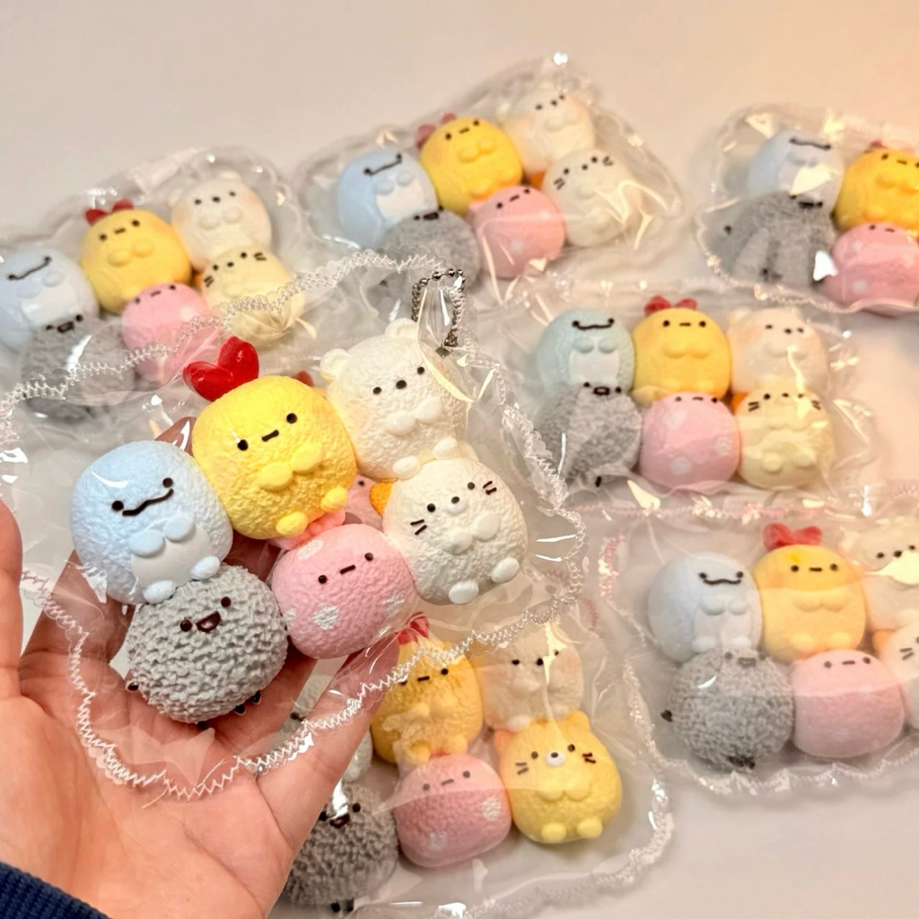 [PREORDER] Mainan Squishy 6 in 1 Karakter Sumikko Gurashi – Silicone Food Grade