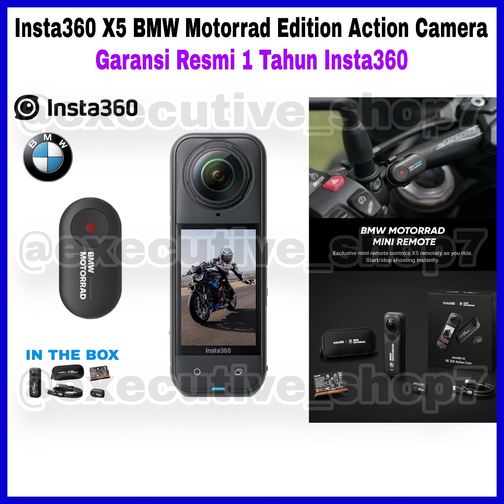 Insta360 X5 BMW Motorrad Editio Action Camera - Garansi Resmi 1 Tahun Insta360