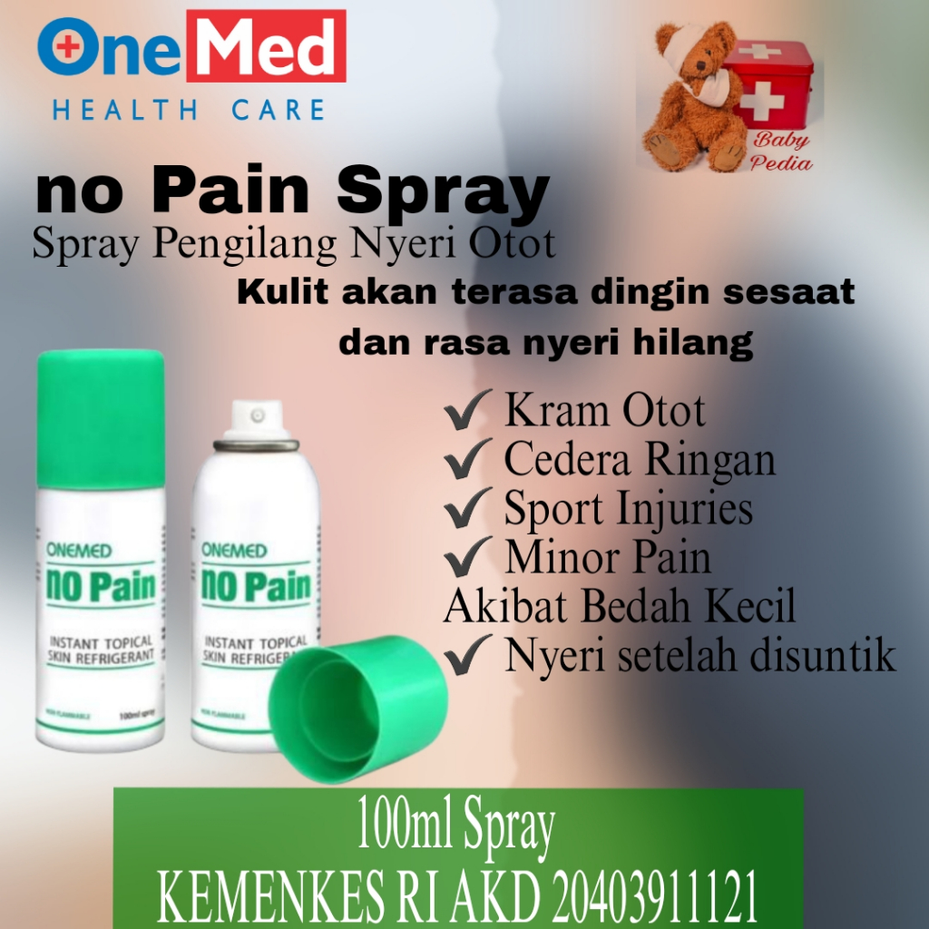 BABYPEDIA  - Onemed No Pain Spray - Anestesi Lokal Efek Dingin