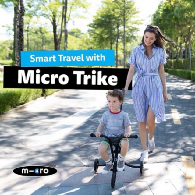 Micro Trike Deluxe - Kereta Sepeda Dorong Anak | Stroller Sepeda Dorong Anak Bayi
