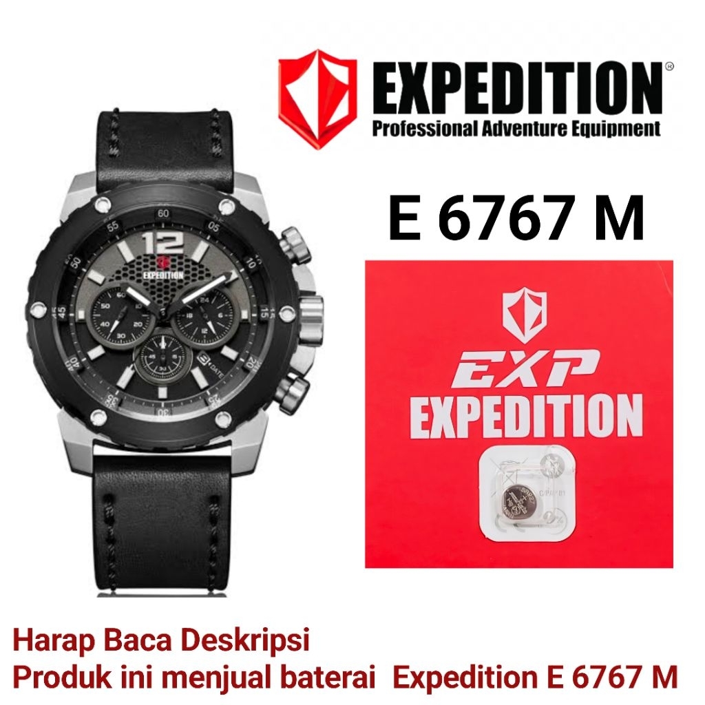 Baterai Jam Tangan Expedition Type E 6767 M