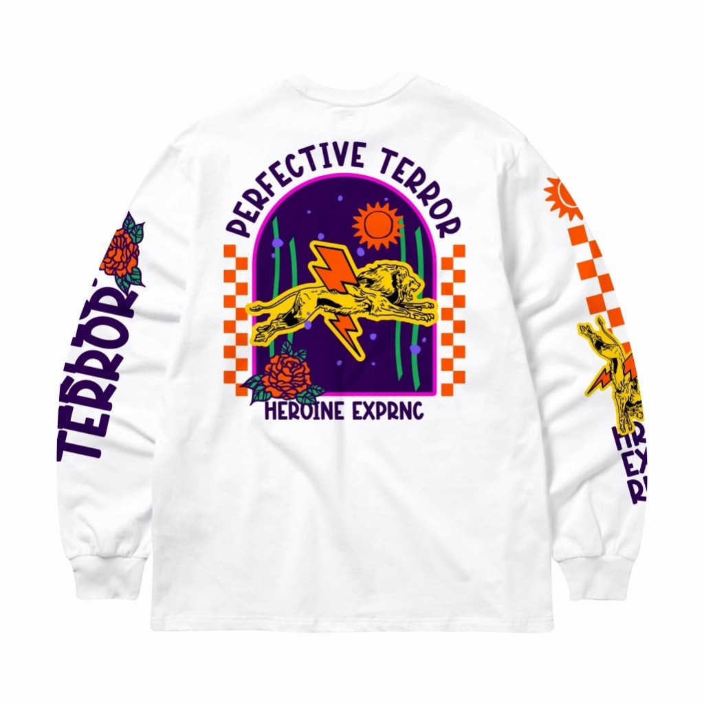 Outward Kaos Longsleeve Unisex White - Heroine Exprnc