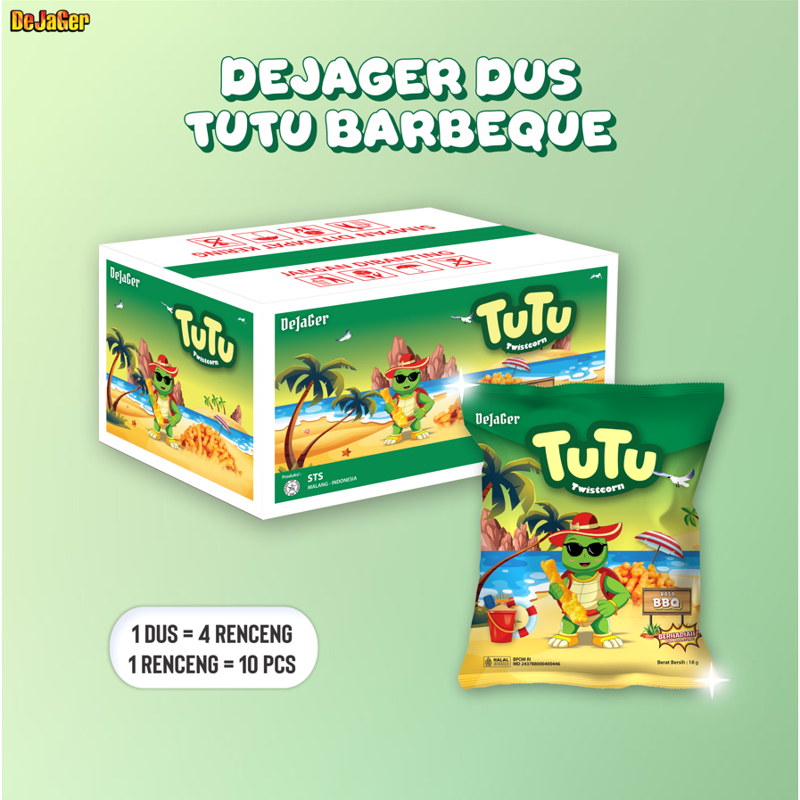 Dejager Twistcorn Tutu Dus isi 40 pcs rasa Barbeque (Special Edition)