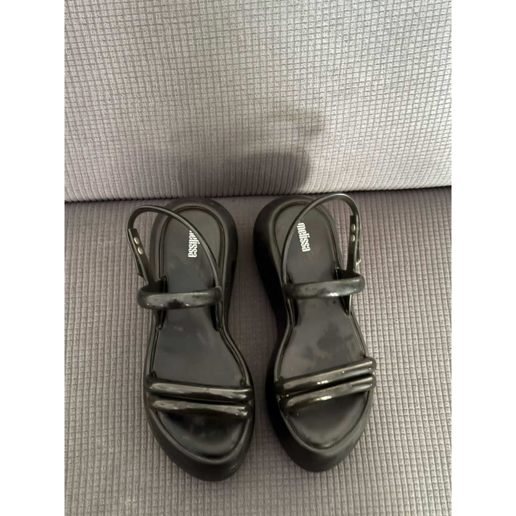 PRELOVED MELISSA Airbubble Platform Sandal in Black