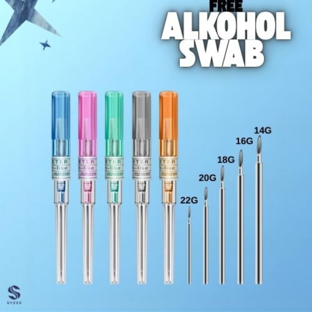 Jarum Tindik / Piercing Per Pcs Ukuran 14G,16G,18G dan 20G