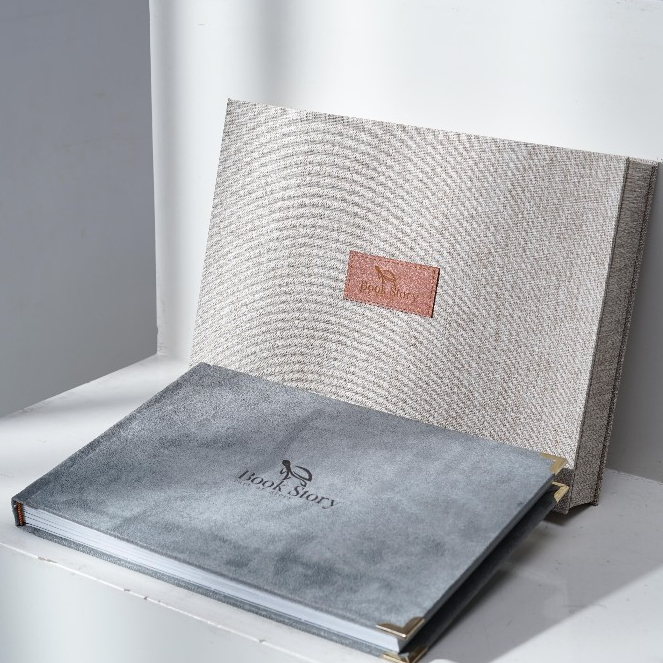 (Jaminan Hasil) Album Foto Kolase Cover Bludru Box Canvas Free Desain Kolase