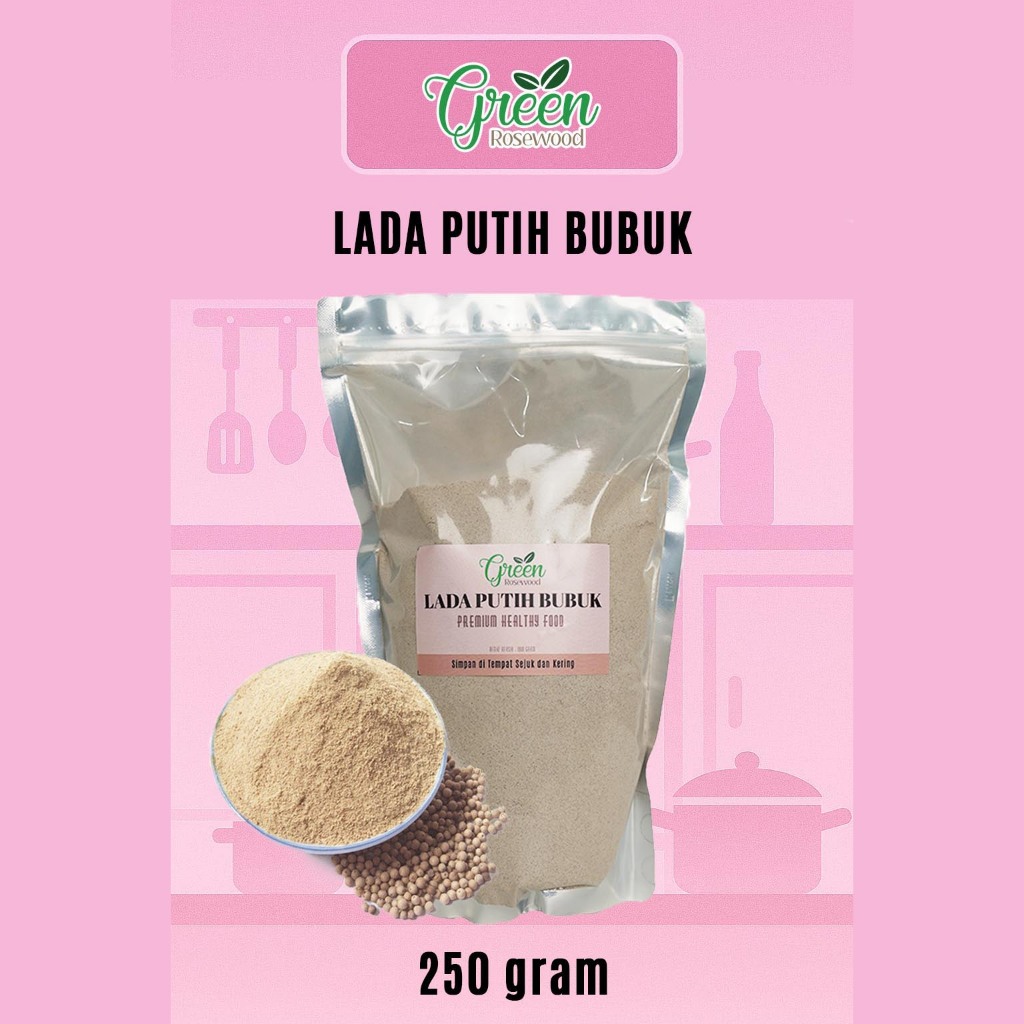 [MURNI TANPA CAMPURAN] LADA PUTIH BUBUK/MERICA BUBUK ASLI 250 GRAM