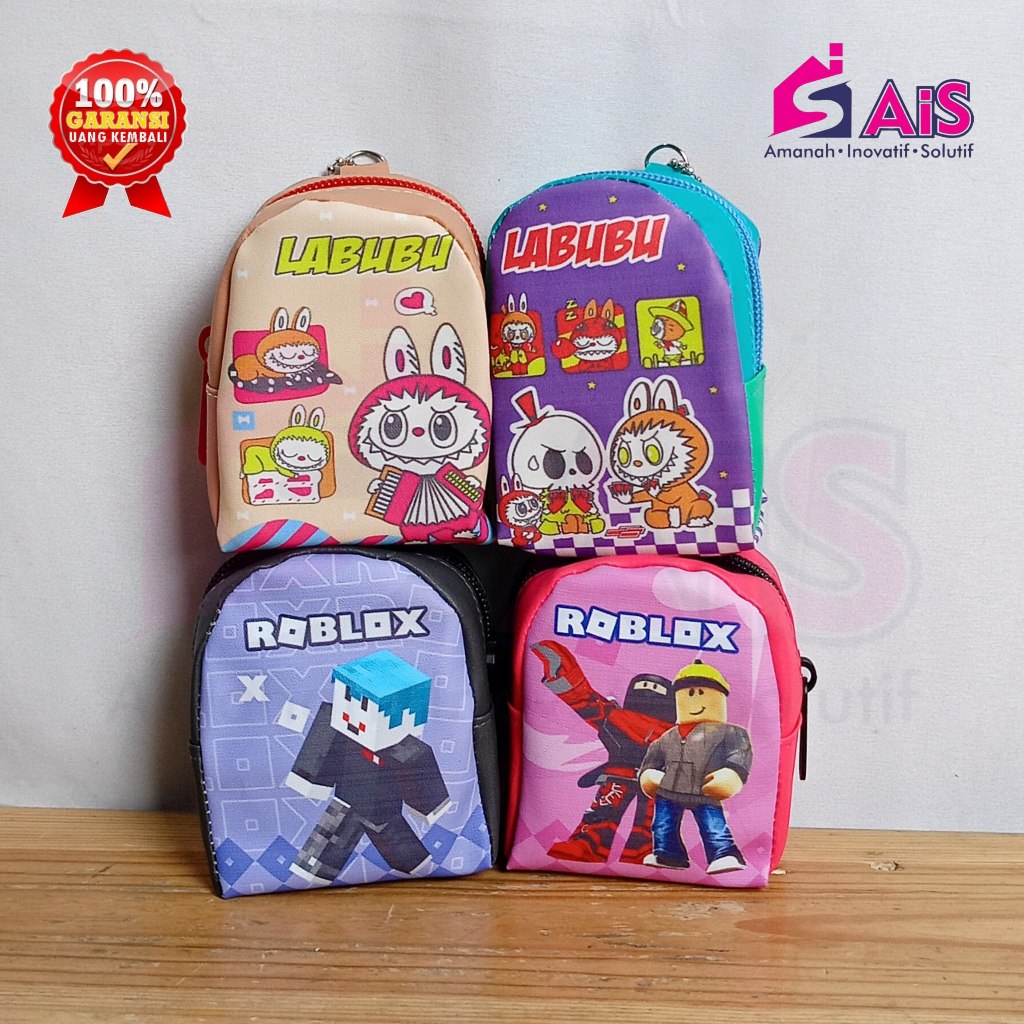 DOMPET KOIN KOTAK DOMPET KOIN BULAT DOMPET CUTE DOMPET KECIL KARAKTER DOMPET RECEHAN DOMPET ANAK