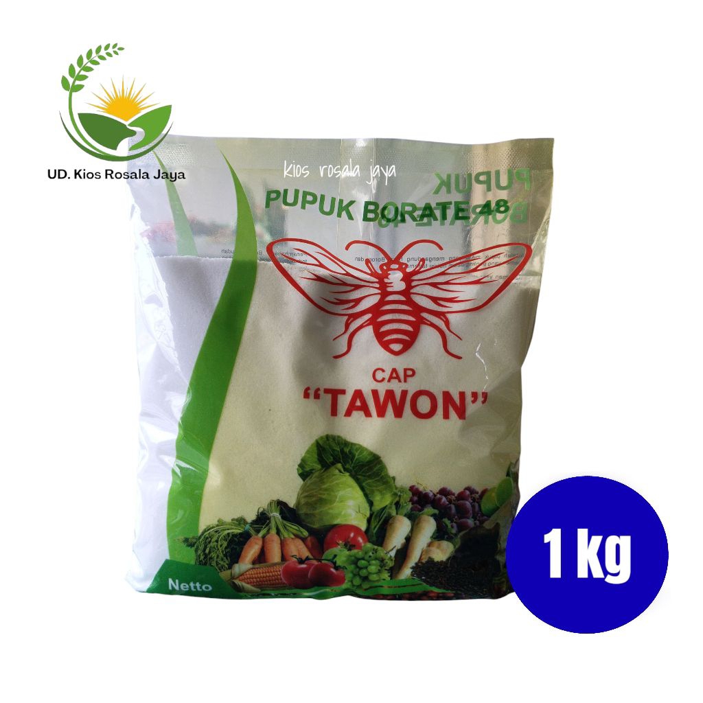 Pupuk BORATE 48 Cap Tawon kemasan 1 kg