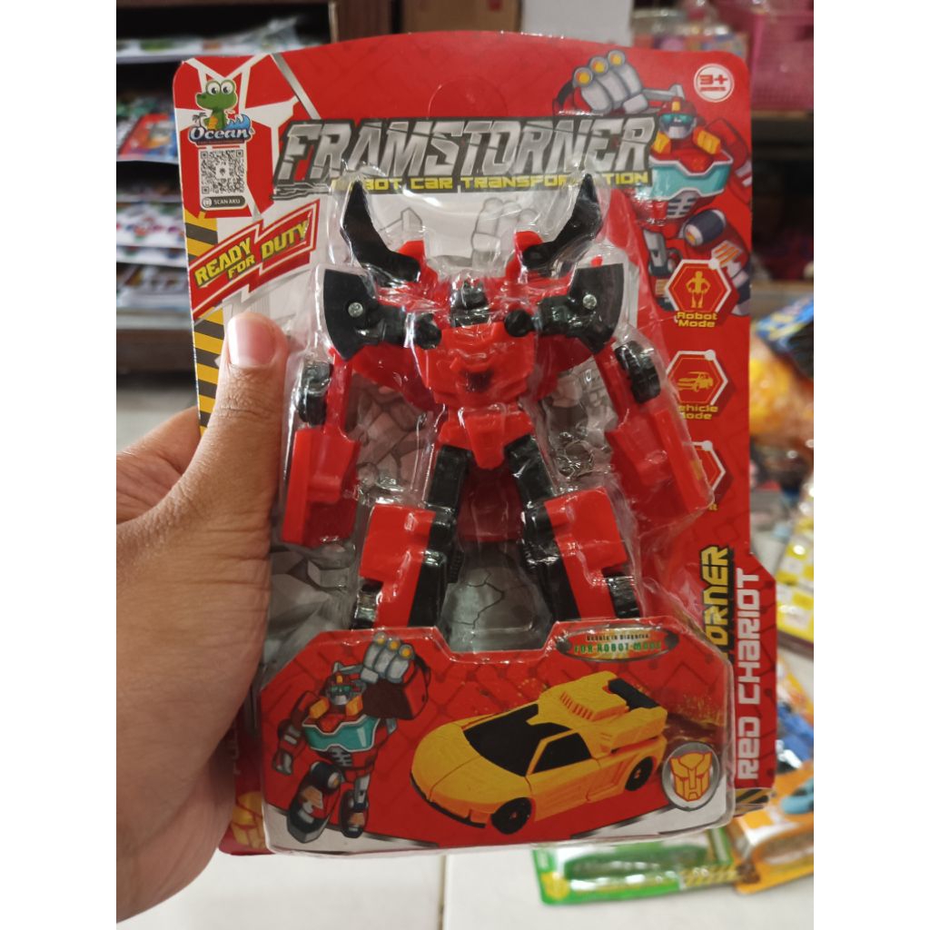 mainan robot Transformer/mobil robot