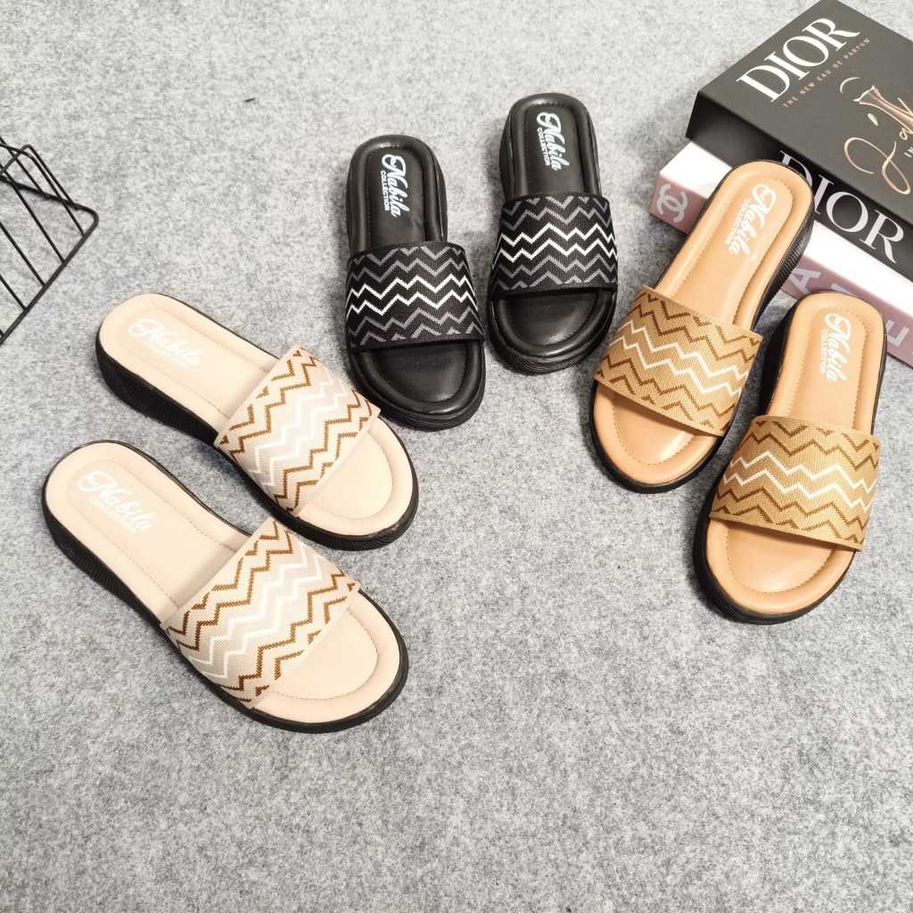NABILAYUK Sandal Sol Rajut Wanita Dewasa Nabila 2