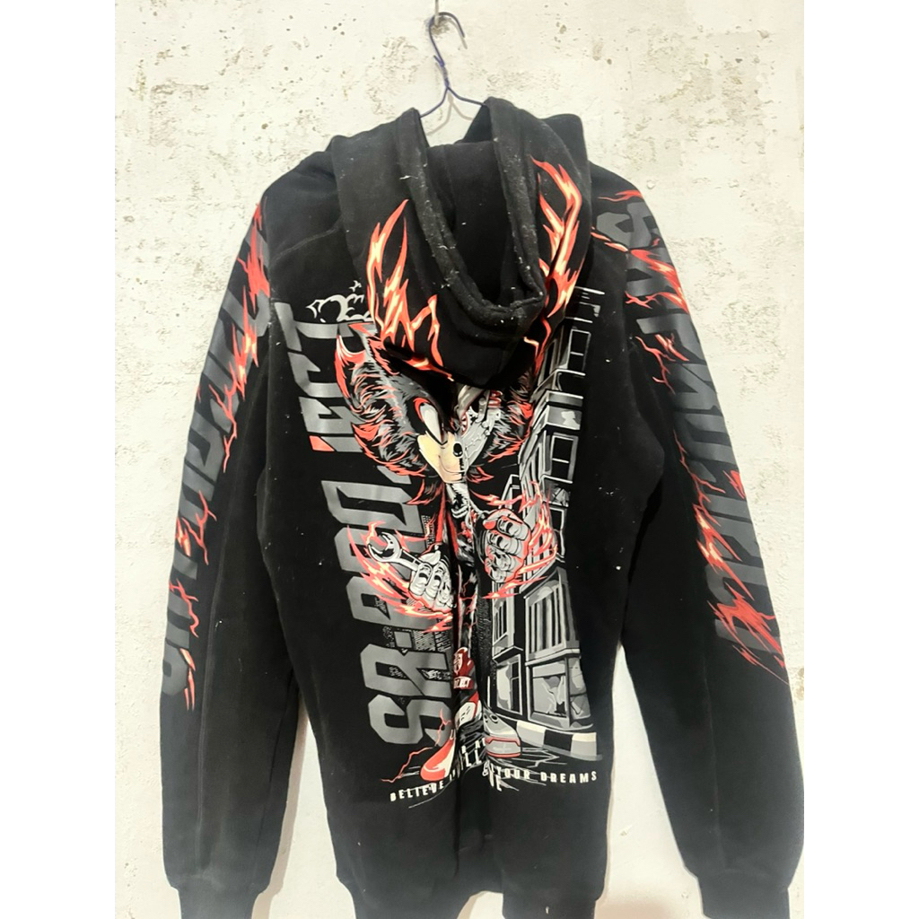 hoodie sr project sonic v2 merah