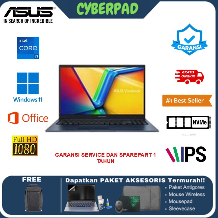 LAPTOP ASUS VIVOBOOK F1504ZA TOUCH I7 1255 16GB 512GB W11 15.6FHD IPS New