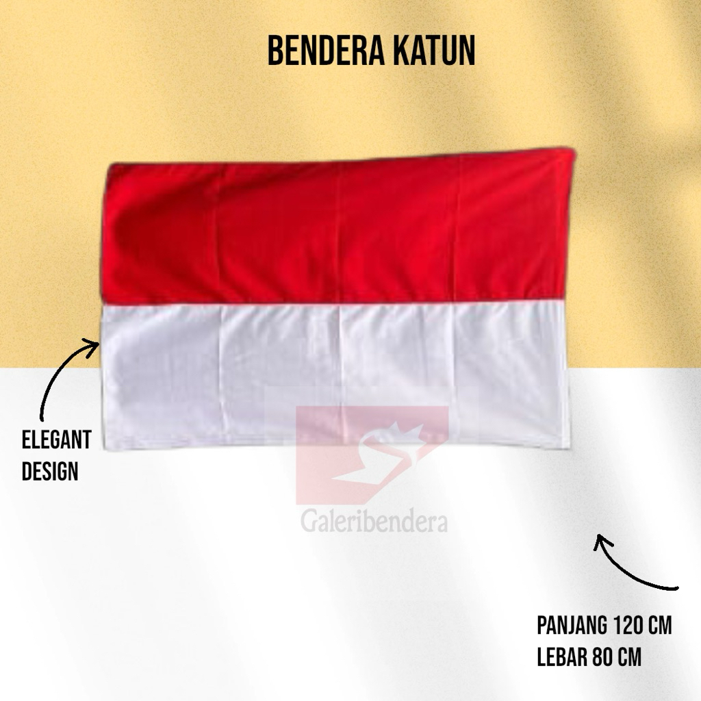 BENDERA INDONESIA KAIN KATUN UKURAN KECIL