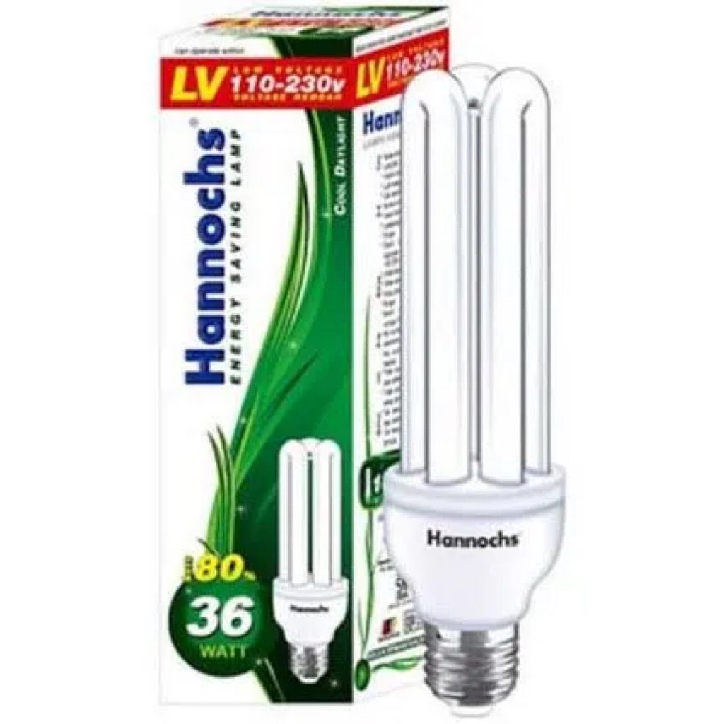 HANNOCHS LHE 36W Putih / Bola Lampu Jari Kaca
