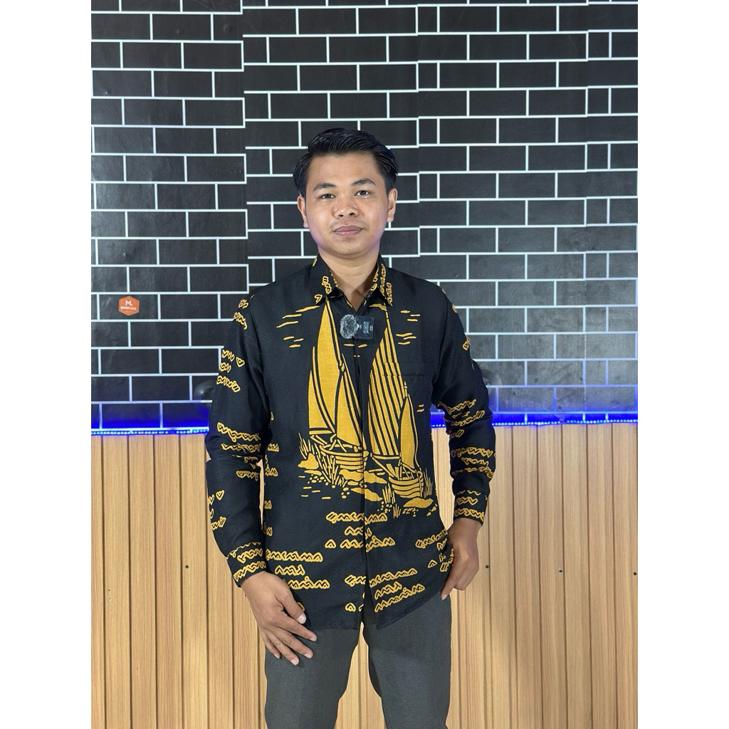 kemeja batik lontara has makassar lontara bugis