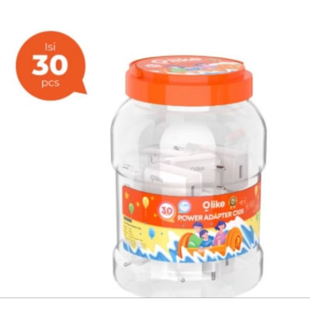 Adaptor charger olike C105 batok kepala charger olike (1toples isi 30pcs)