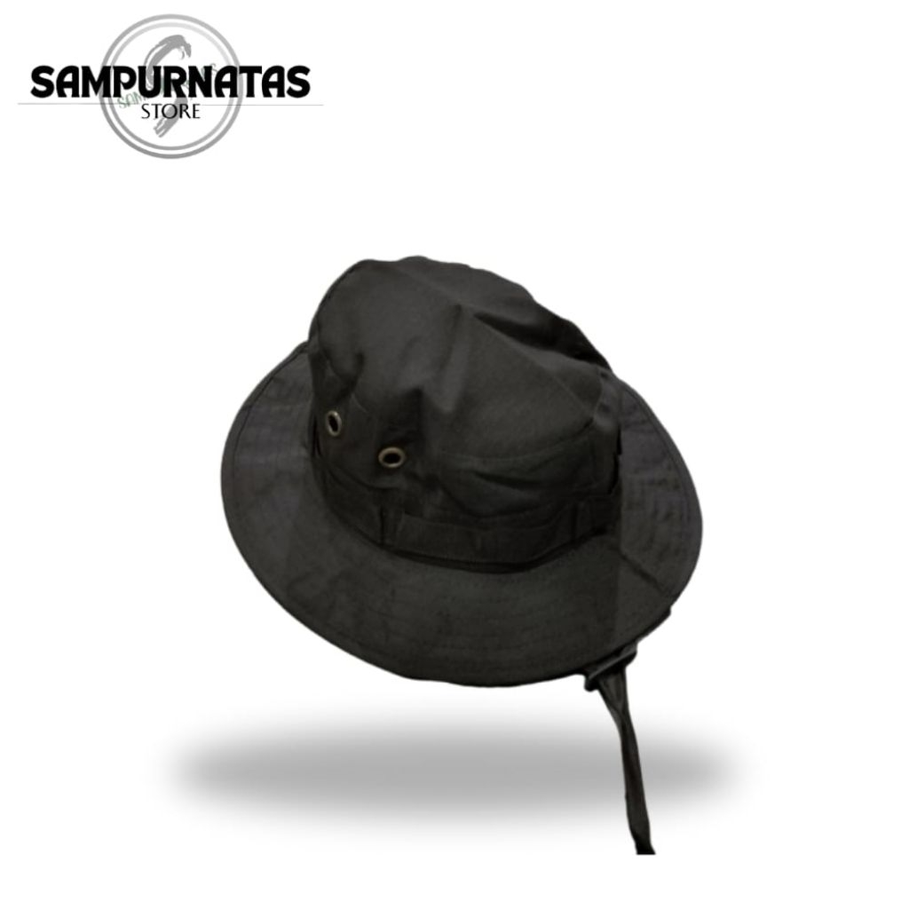Topi Rimba - Bucket Het Hitam - Outdoor