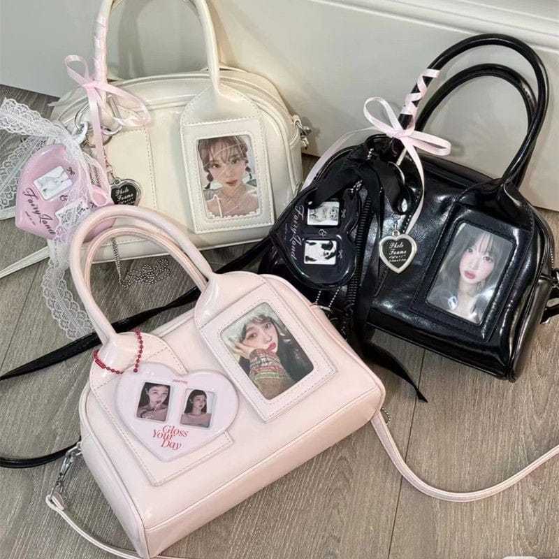 Tas Bahu Wanita Korean Import Fashion Transparan -- Tas Selempang Wanita Desain Unik Lucu