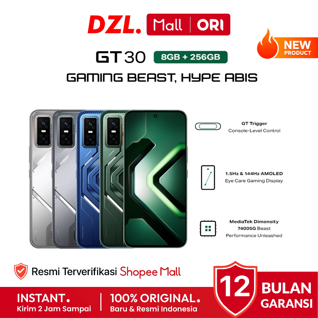DZL - HP INFINIX GT 30 5G 8/256 GB Original Garansi Resmi Official Store Handphone Ori