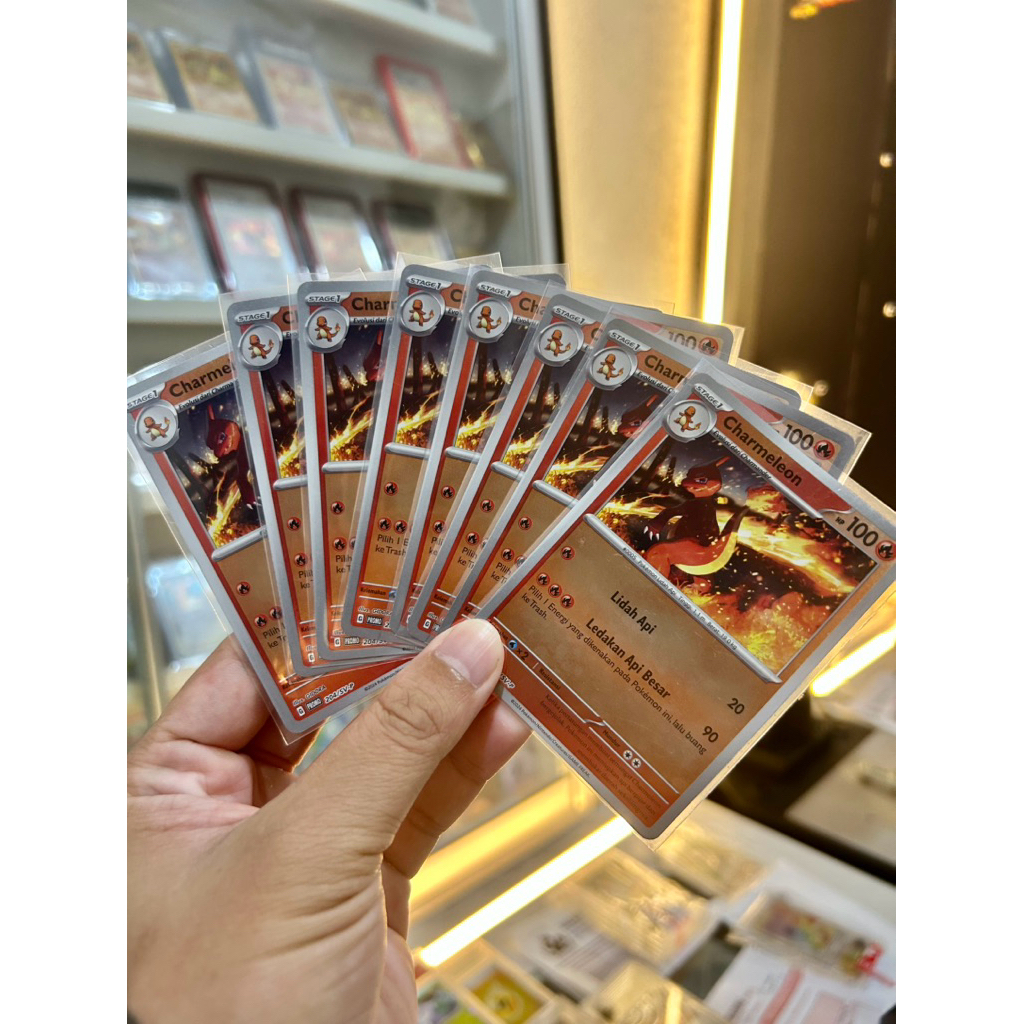 Charmeleon HOLO promo 1 kartu POKEMON tcg card set Indonesia NON (english japan box sr hr sar csr ch