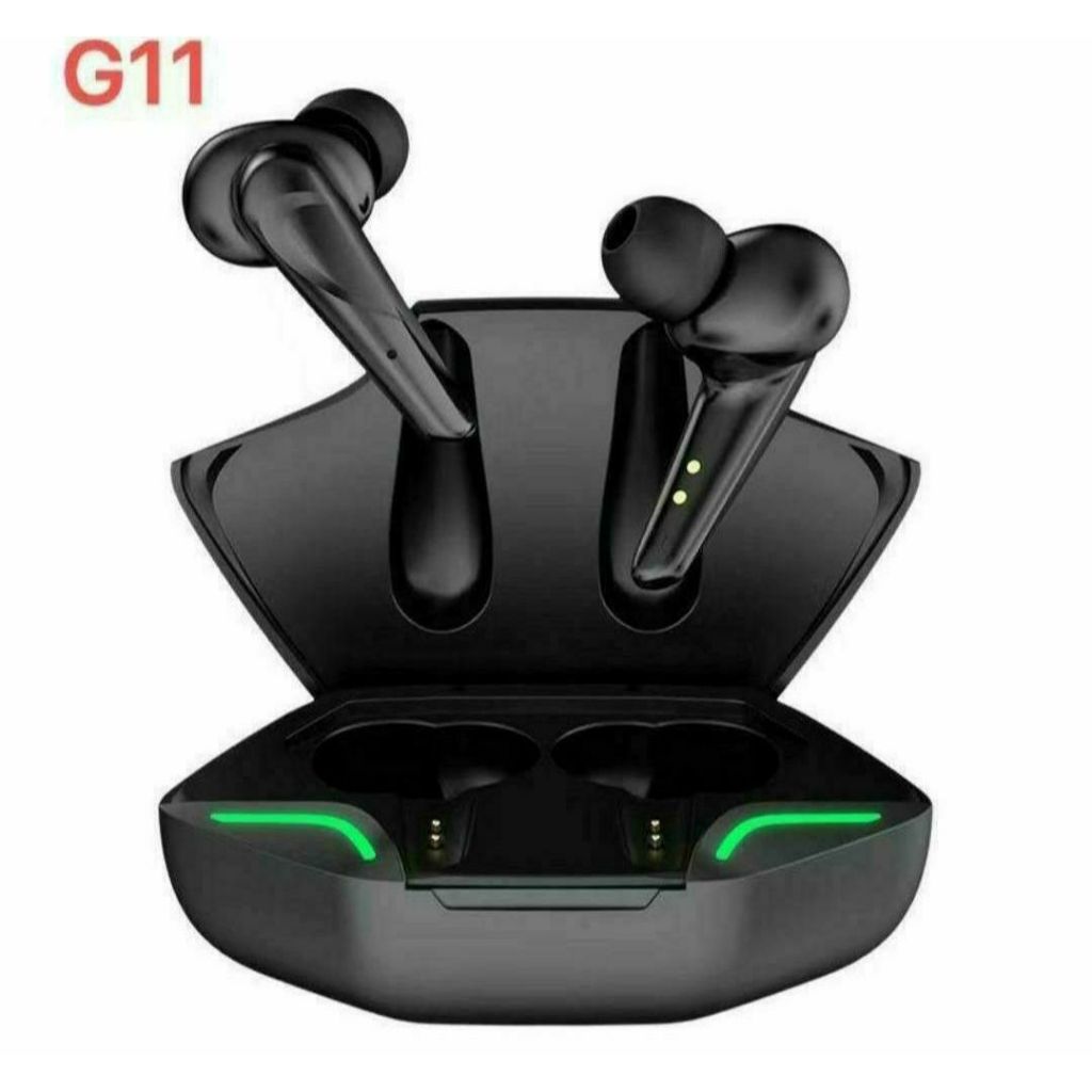 G11 Gaming Wireless Earphone Bluetooth / Earbuds TWS with Microphone - Hitam