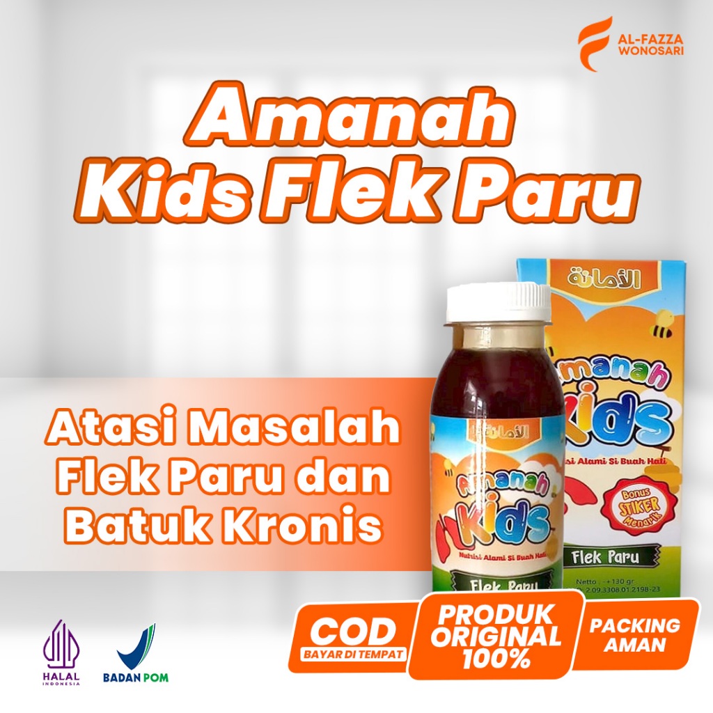 Madu Amanah Kids Flek Paru 100% Asli