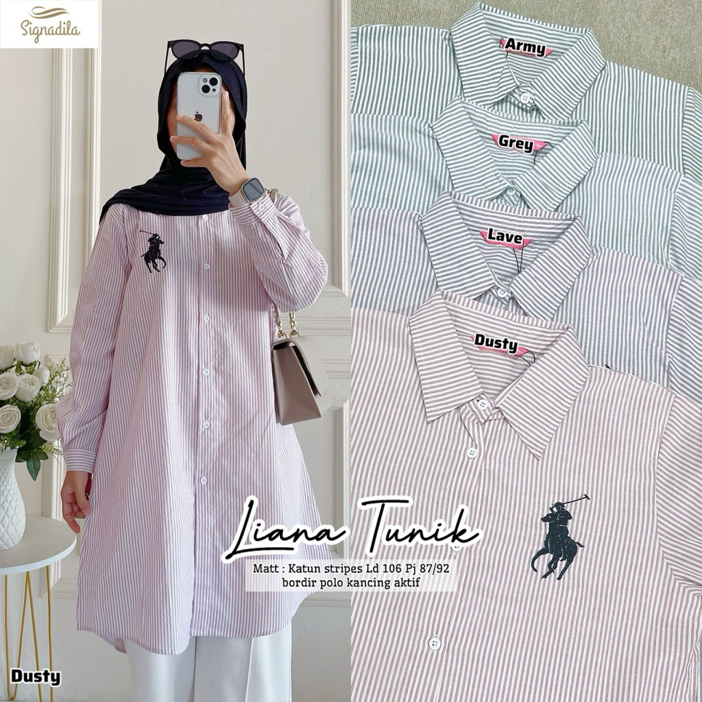 Tunik Wanita Atas Panjang Baju Dewasa Katun Outfit Kekinian Baju n