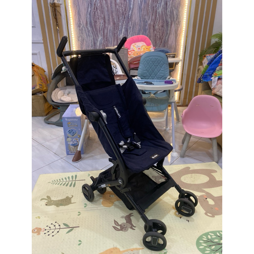 Preloved stroller Cocolatte Minima dark blue Harga+admin . BACA CAPTION