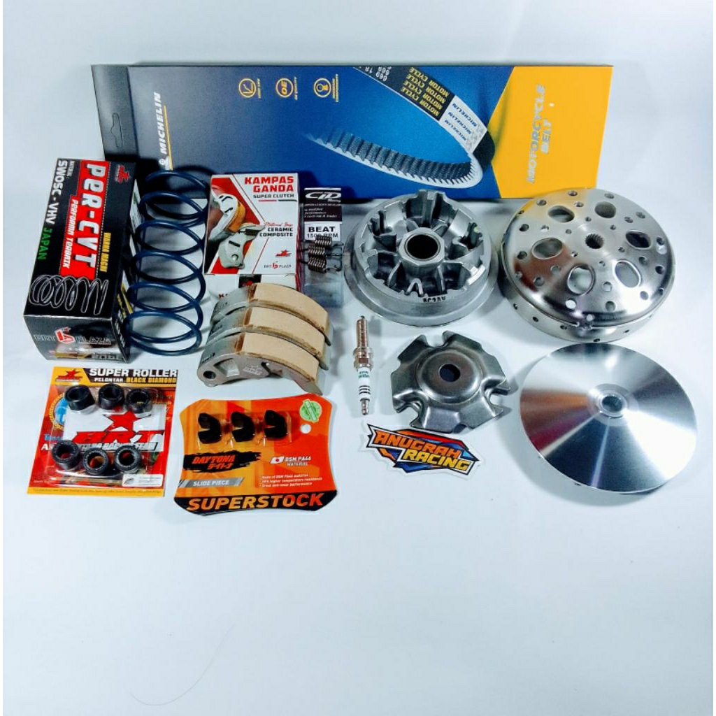 FULL UPGRADE CVT KIRIAN ANTI GREDEK PCX 160 ADV 160 VARIO 160 STYLO 160 MANGKOK GANDA CUSTOM BOLONG 