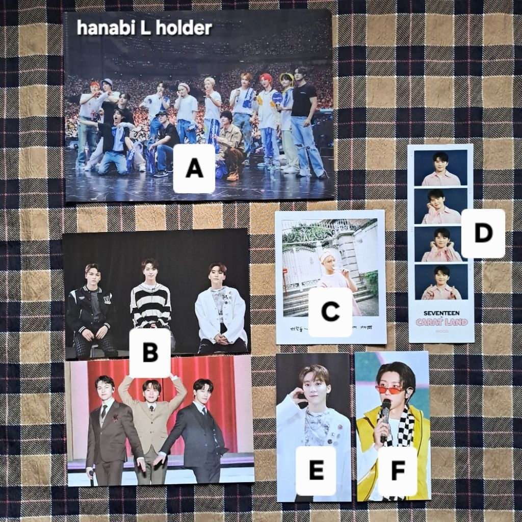 (READ DESC) Seventeen L-Holder Hanabi Postcard Caratland 2022 Maknae Line Jun Big Pola Aju Nice Wooz