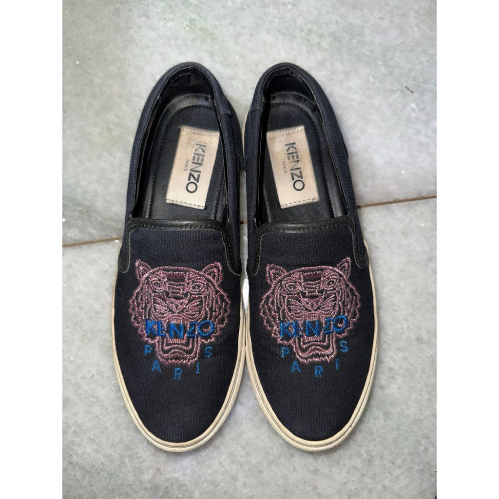 PRELOVED - Kenzo Tiger Embroidered Slip-On Sneakers - sepatu - ORIGINAL