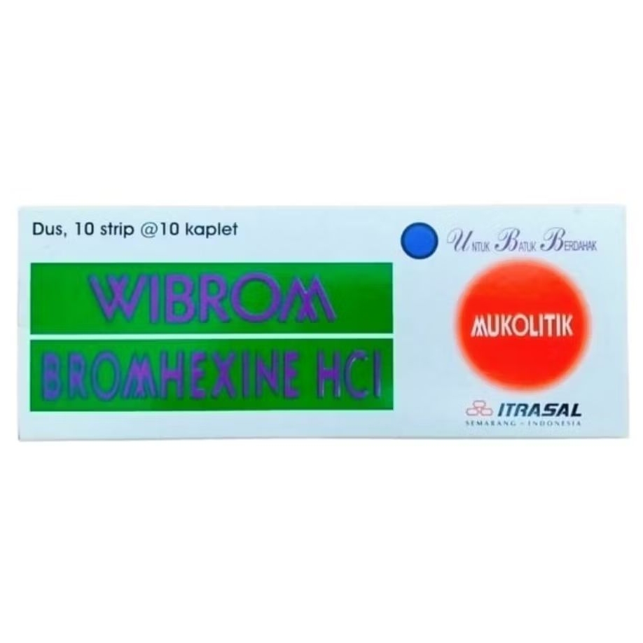 WIBROM - Bromhexine HCl 8mg (100's /Dus)