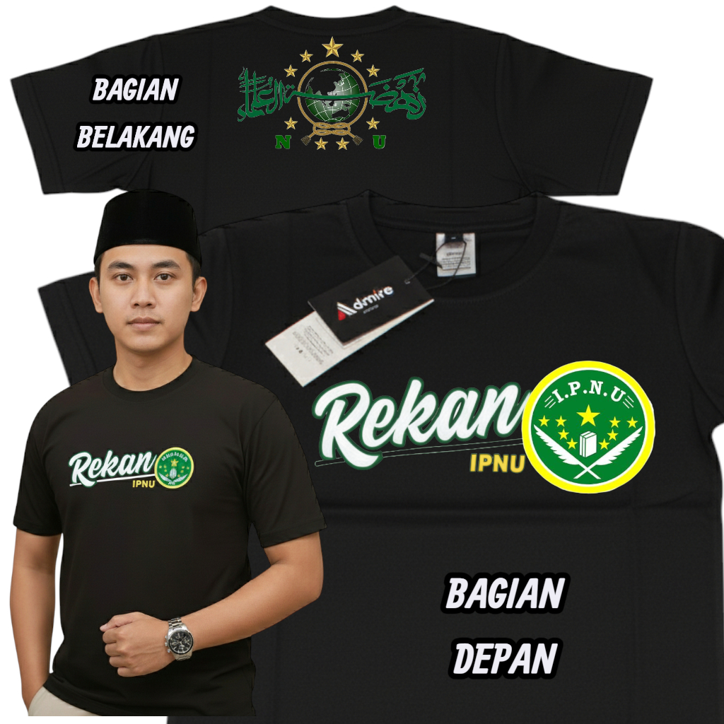 Kaos Rekan IPNU KAOS IPNU LENGAN PENDEK BAHAN 100%KATUN