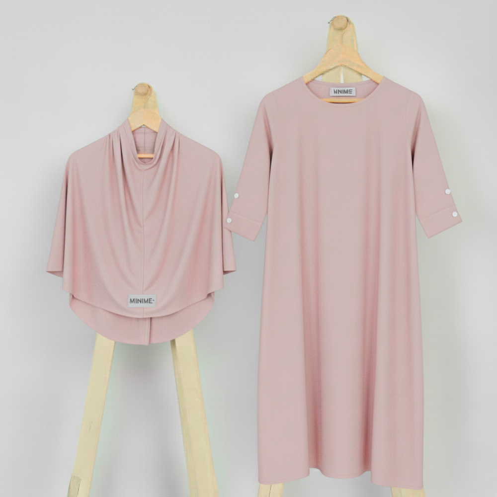 MINIME Gamis Anak Perempuan Abaya Dusty Umur 3 10 Tahun