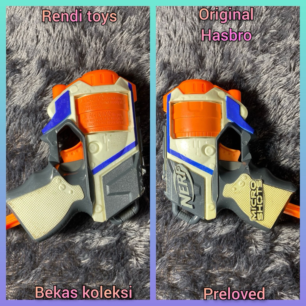 Hasbro Nerf Microshot Strongarm Original Bekas Koleksi | Rendi Toys