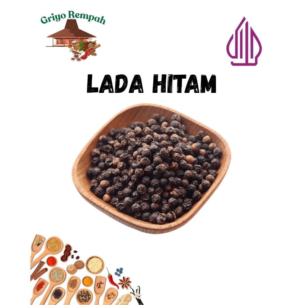 Lada Hitam Biji/ Lada Hitam utuh 1 Kg