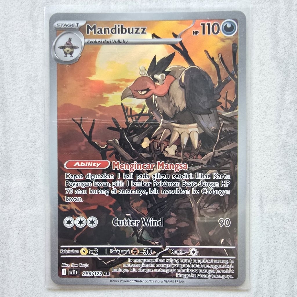 Mandibuzz AR Seri Hitam Putih sv11s 286/172 - Kartu Pokemon TCG Indonesia