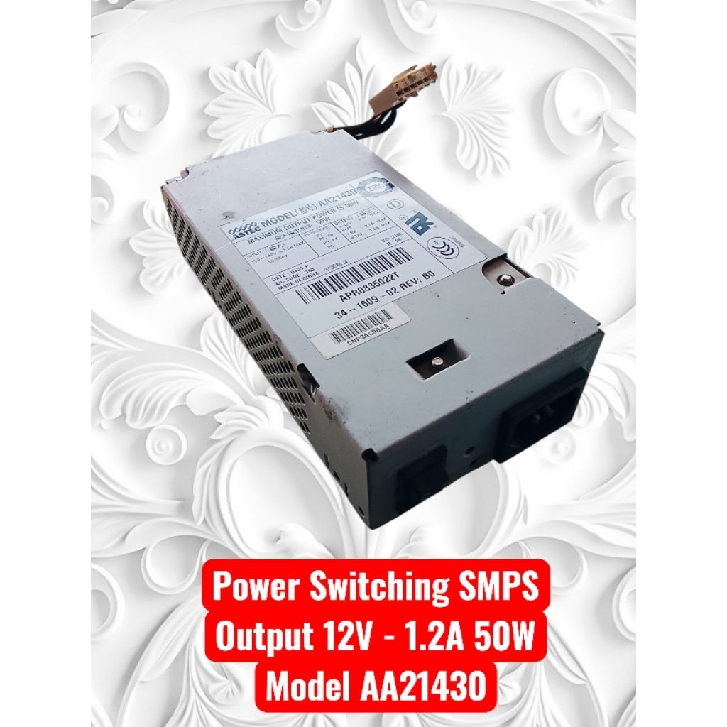 Power Switching SMPS Output 12V - 1.2A 50W Model AA21430