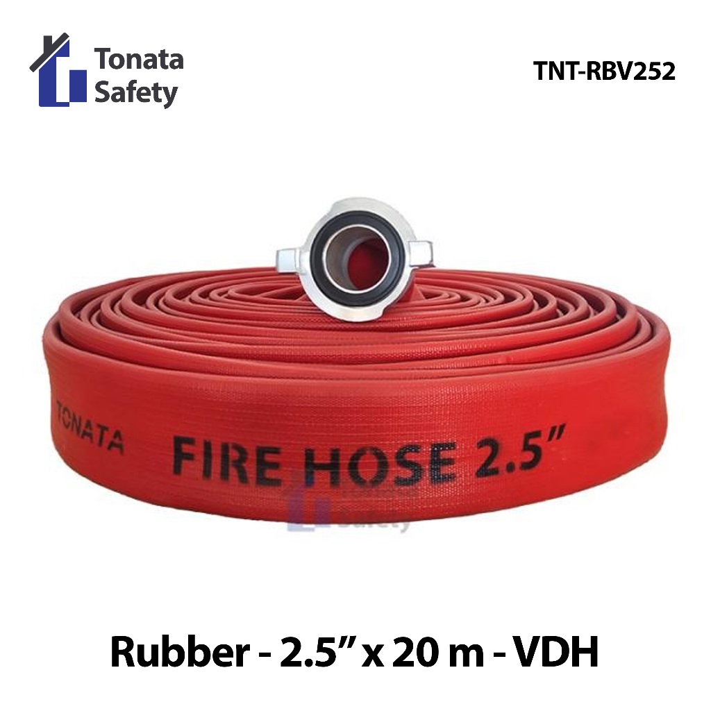 Tonata Fire Hose Rubber VDH Selang Pemadam 2.5 Inch x 20M