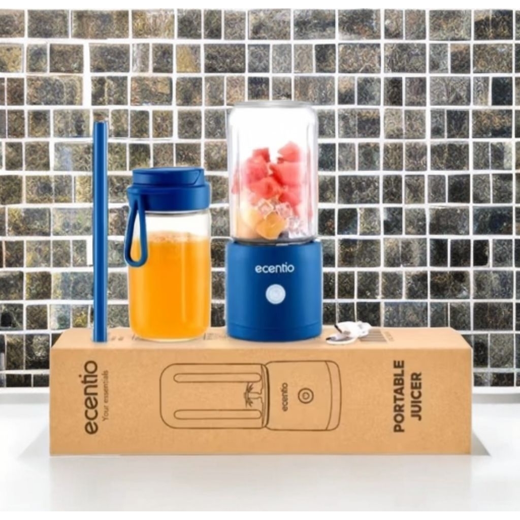 Blender Ecentio Cup Gelas Blender Stainless Steel Blender Jus Juicer portable Mini Blender Ecentio 3