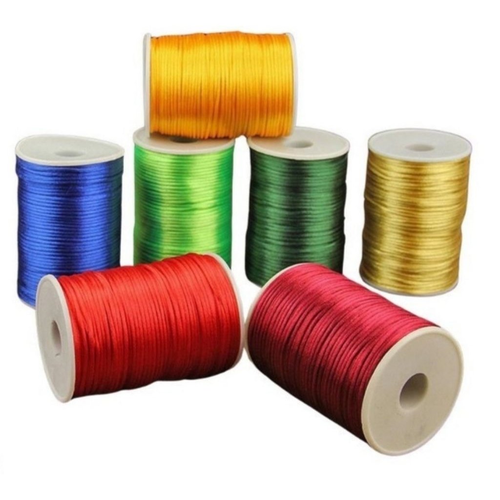 1Meter tali satin 2mm-tali satin polos 2mm-tali gelang murah