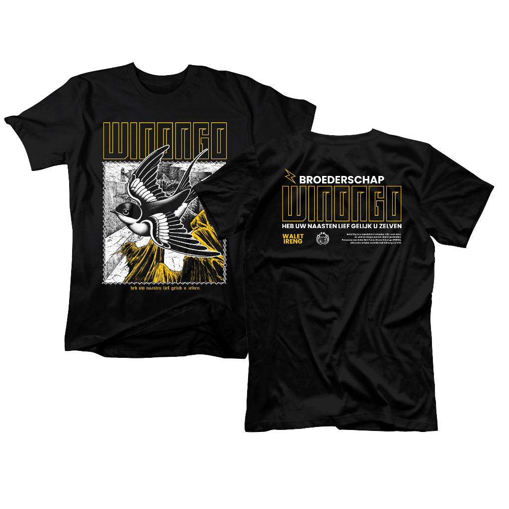 TSHIRT KAOS PSHW WINONGO WALET IRENG DESAIN BROEDERSCAP TERBARU KEKINIAN SABLON COMBAD