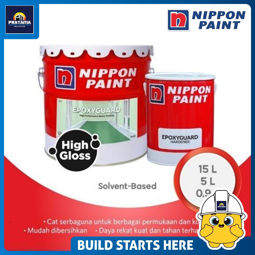 NIPPON PAINT - NIPPON EPOXY GUARD 5 LITER CAT LANTAI SERBAGUNA ACCENT BASE