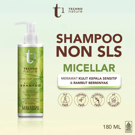 Makarizo T1 Shampoo Non SLS For Sensitive Scalp || Makarizo T1 Micellar Shampoo Sulfate Free